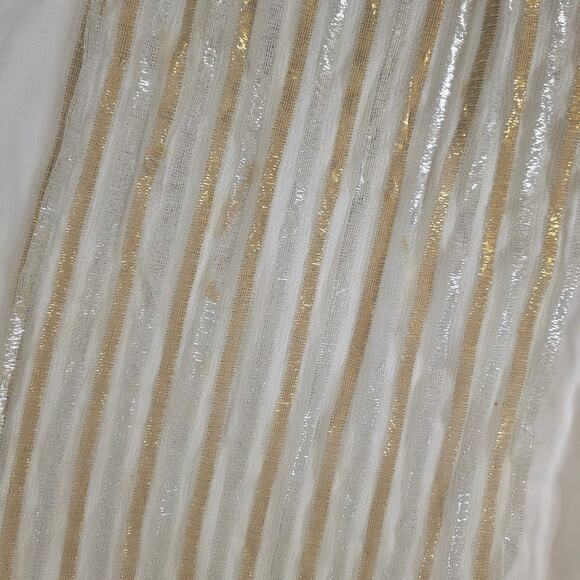 Vintage Rubie’s Angel Costume White Gold Sequin Dress Child Medium USA Made 70s - Picture 11 of 12